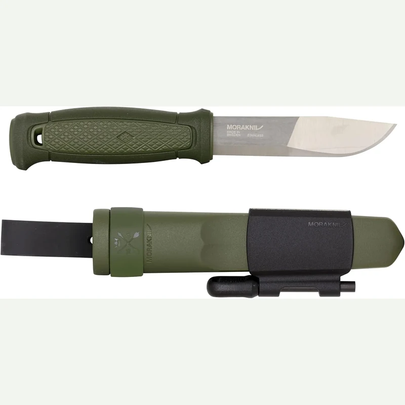 Morakniv Kansbol vert avec kit de survie intégré, format médium
